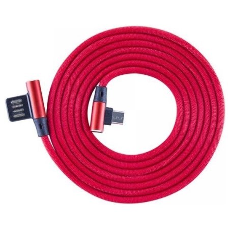 Sbox USB->Micro USB 90 M/M 1.5m USB-MICRO-90R strawberry red