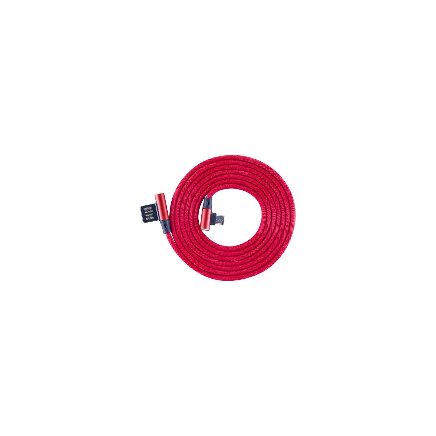 Sbox USB->Micro USB 90 M/M 1.5m USB-MICRO-90R strawberry red