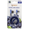 Sbox USB->Micro USB 90 M/M 1.5m USB-MICRO-90BL blueberry blue