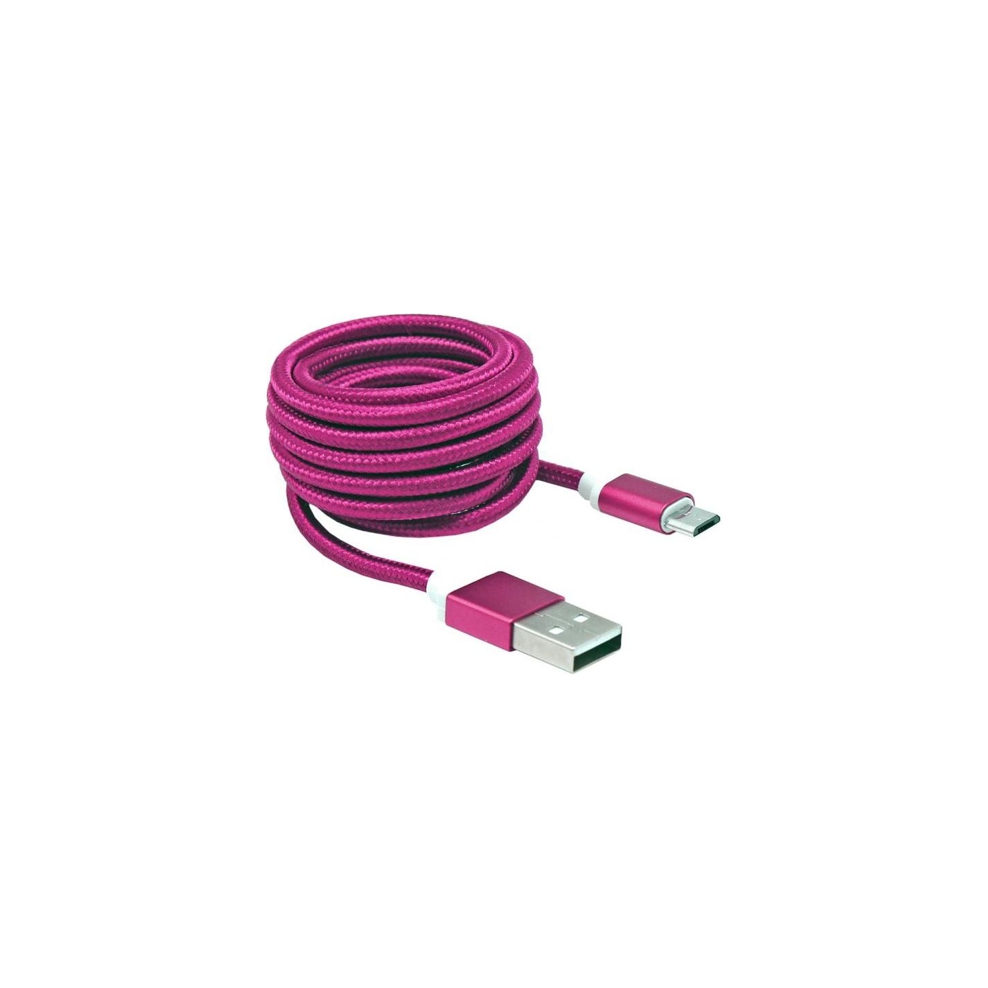Sbox USB->Micro USB M/M 1.5m USB-10315P Pitaya Pink