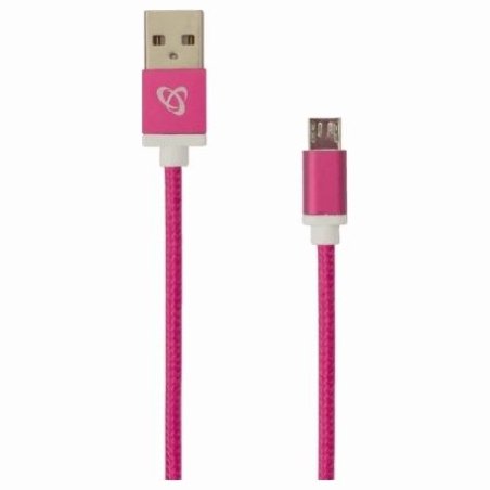 Sbox USB->Micro USB M/M 1.5m USB-10315P Pitaya Pink