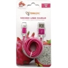 Sbox USB->Micro USB M/M 1.5m USB-10315P Pitaya Pink
