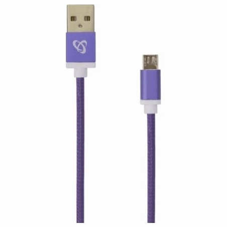 Sbox USB->Micro USB M/M 1m USB-10315U plum purple