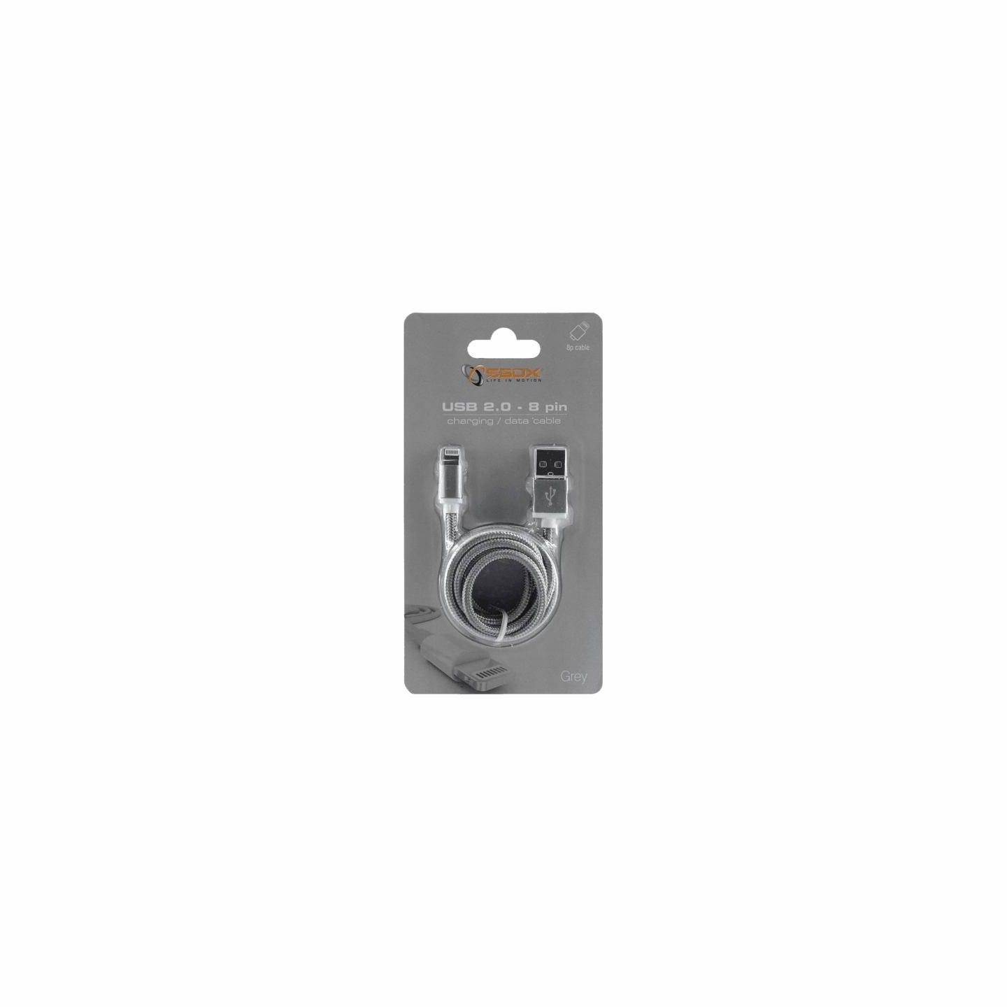 Sbox USB 2.0 8 Pin IPH7-GR grey