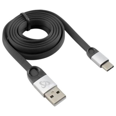 Sbox USB 2.0-Type-C/2.4A black/silver 1.5M