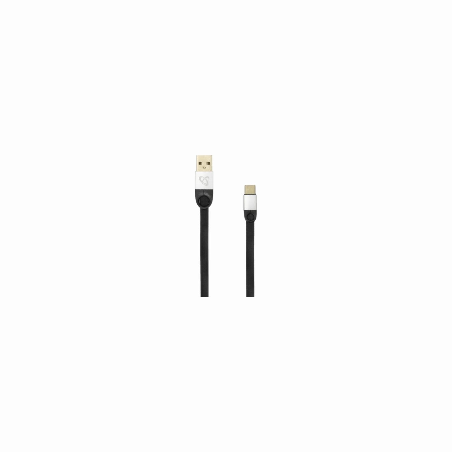 Sbox USB 2.0-Type-C/2.4A black/silver 1.5M