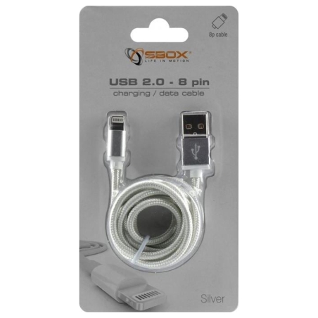 Sbox USB 2.0 8 Pin IPH7-S silver