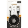 Sbox USB 2.0-8-Pin/2.4A black/silver