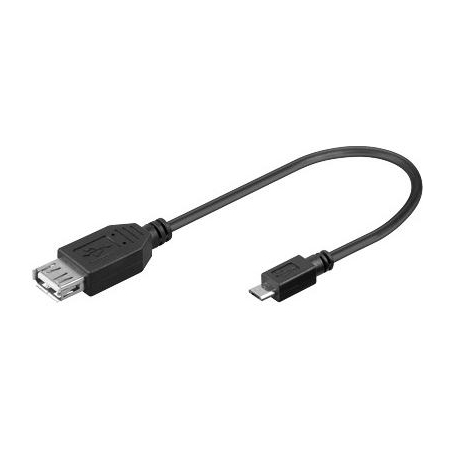 Sbox USB A F.->MICRO USB M. 0.1M USB F-MICRO M