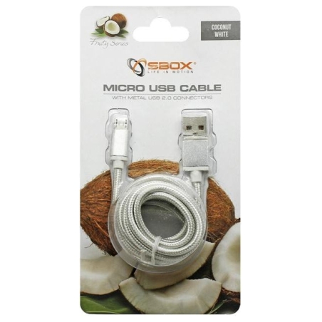 Sbox USB->Micro USB M/M 1.5m USB-10315W white