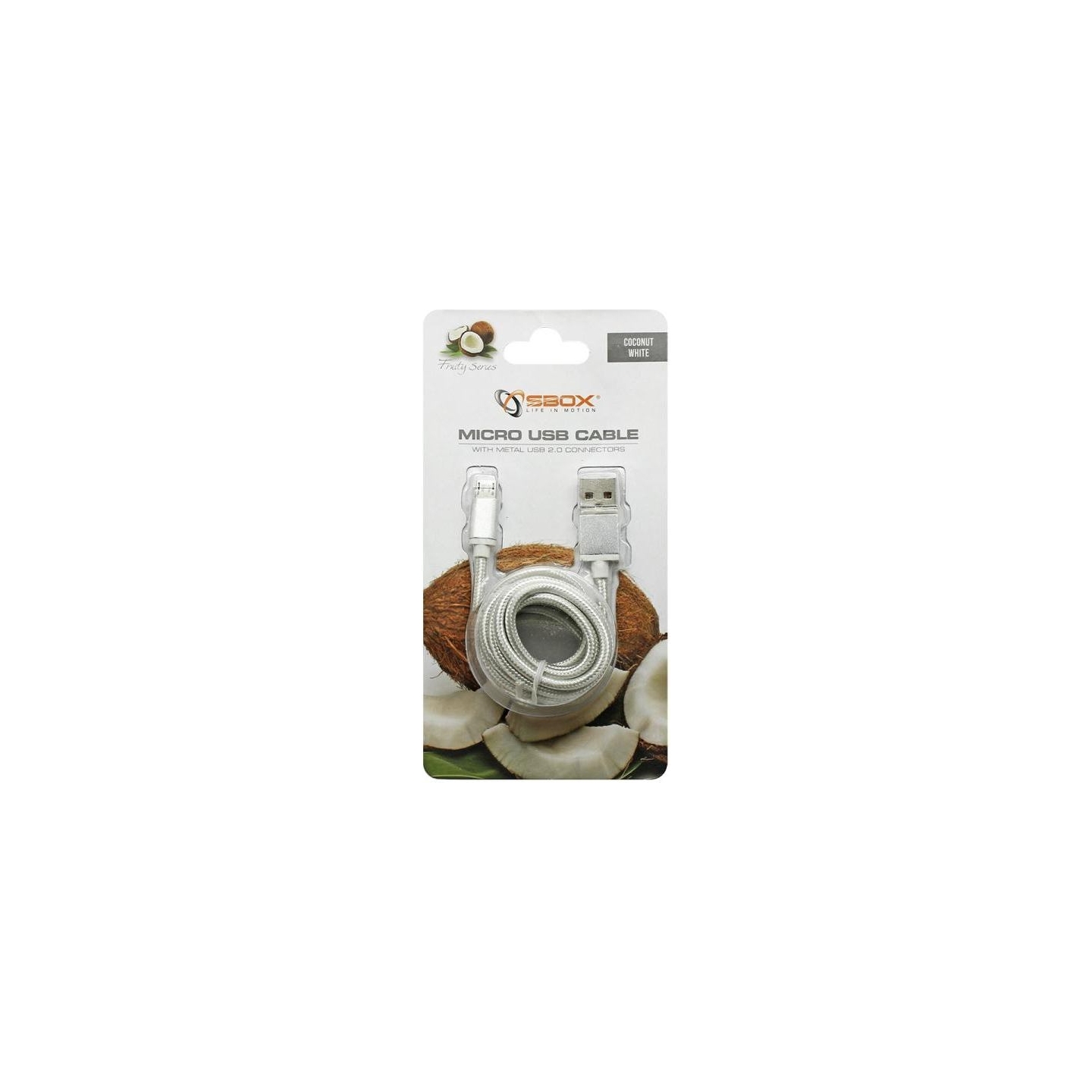 Sbox USB->Micro USB M/M 1.5m USB-10315W white