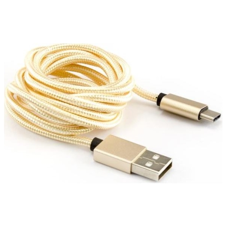 Sbox USB-TYPEC-15G USB->Type C M/M 1.5m Fruity Gold