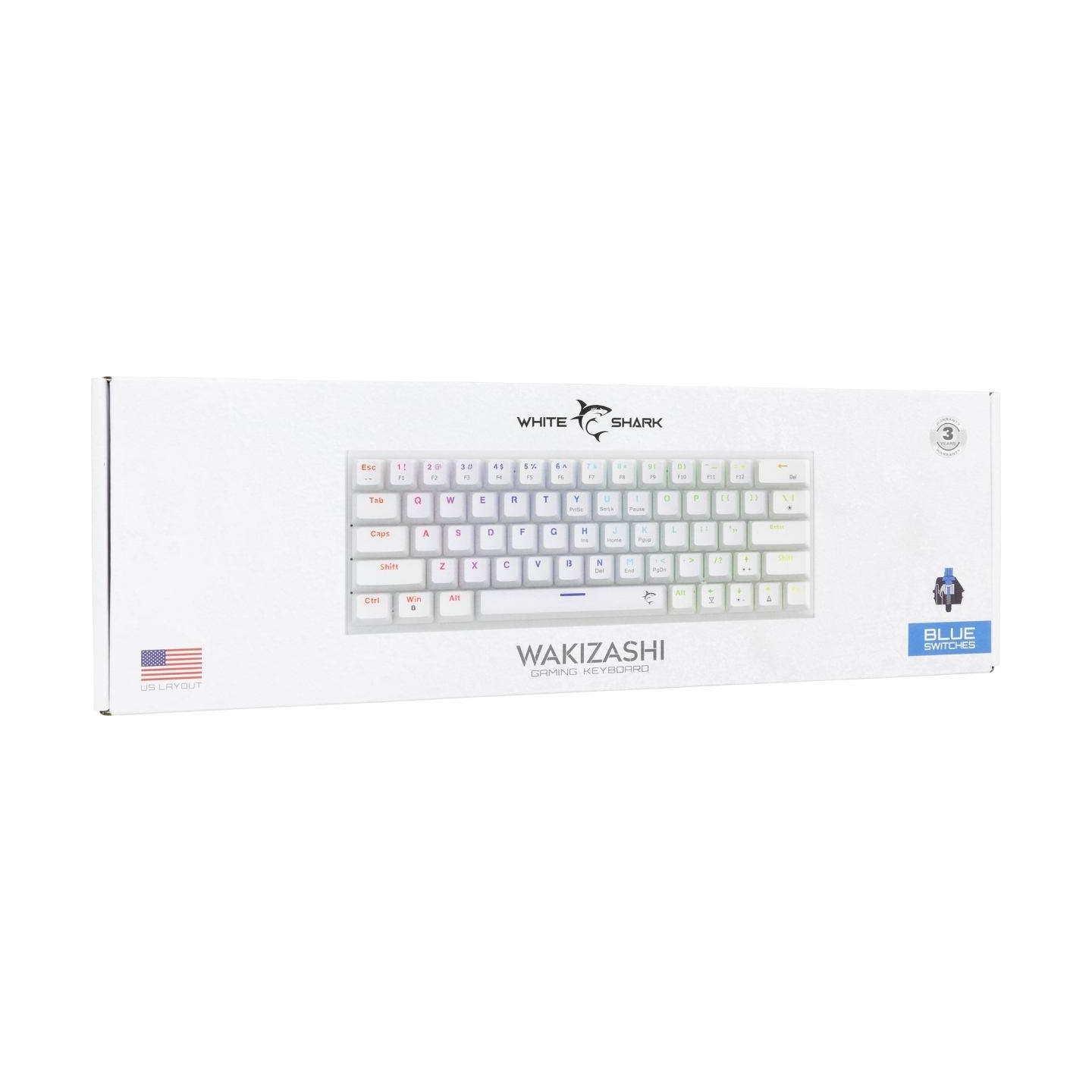 White Shark GK-002221V2 Wakizashi 2 White US-Blue.SW