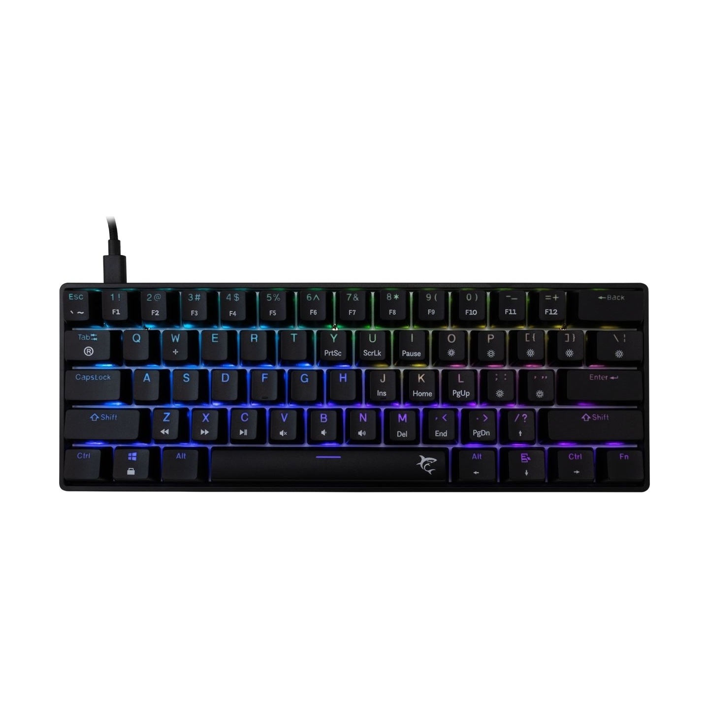 White Shark GK-004121 Shinobi-2 Blue Switch, Black US