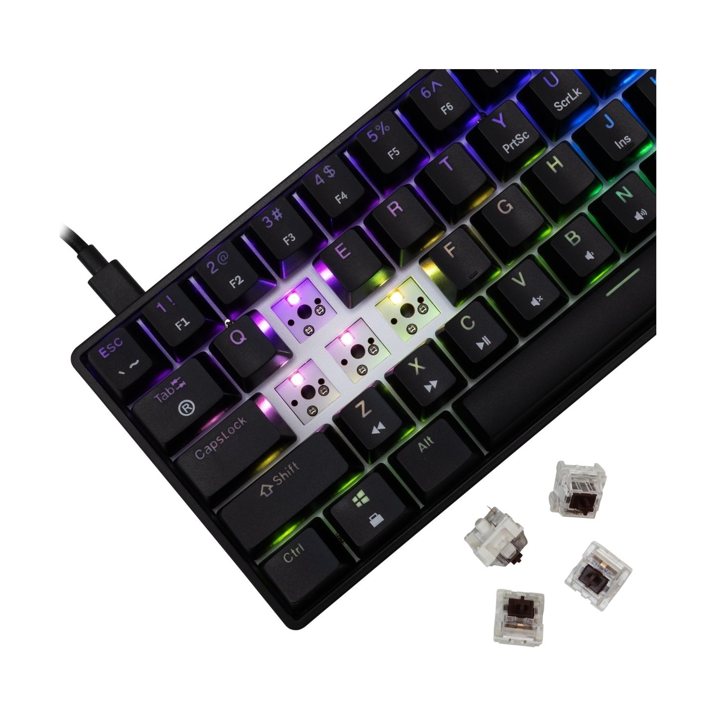 White Shark GK-004131 Shinobi 2 Brown switch, Black US