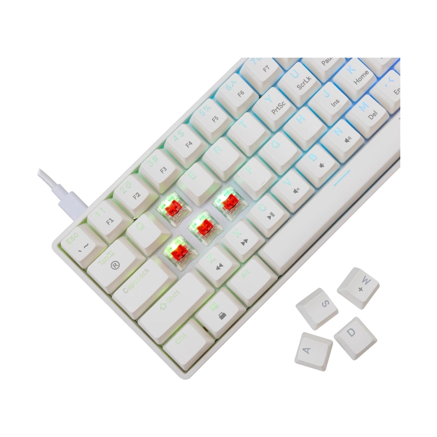 White Shark GK-004211 Shinobi 2 Red Switch, White US