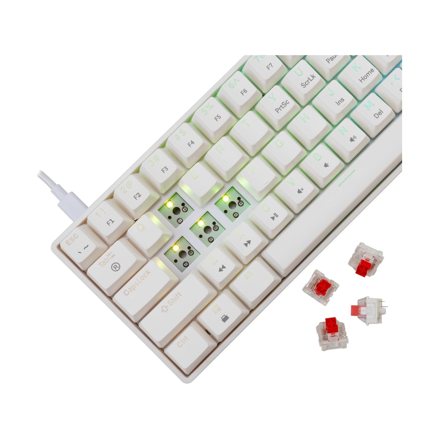 White Shark GK-004211 Shinobi 2 Red Switch, White US