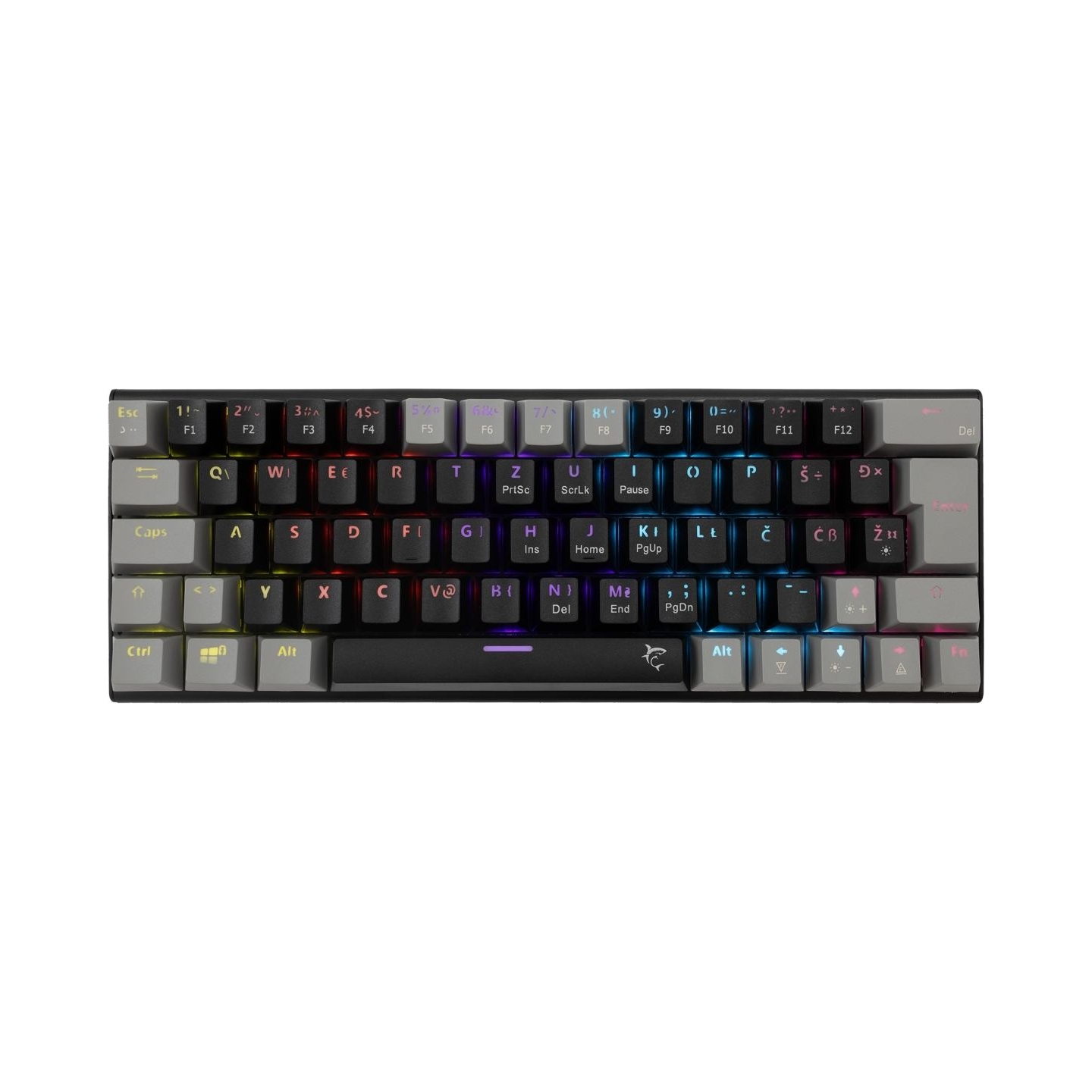 White Shark GK-002111V2  Wakizashi 2 Black-Grey US Red Switches