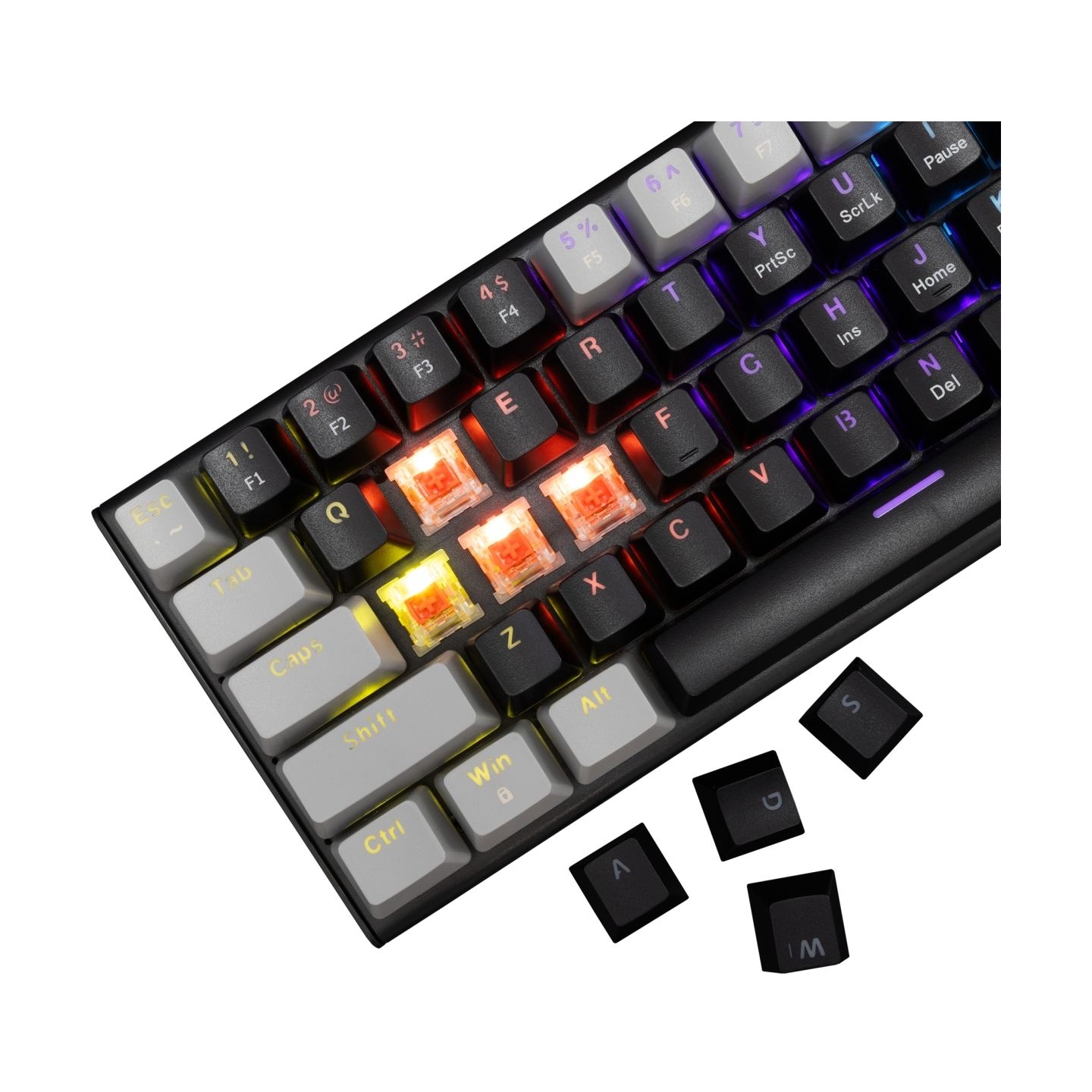 White Shark GK-002111V2  Wakizashi 2 Black-Grey US Red Switches