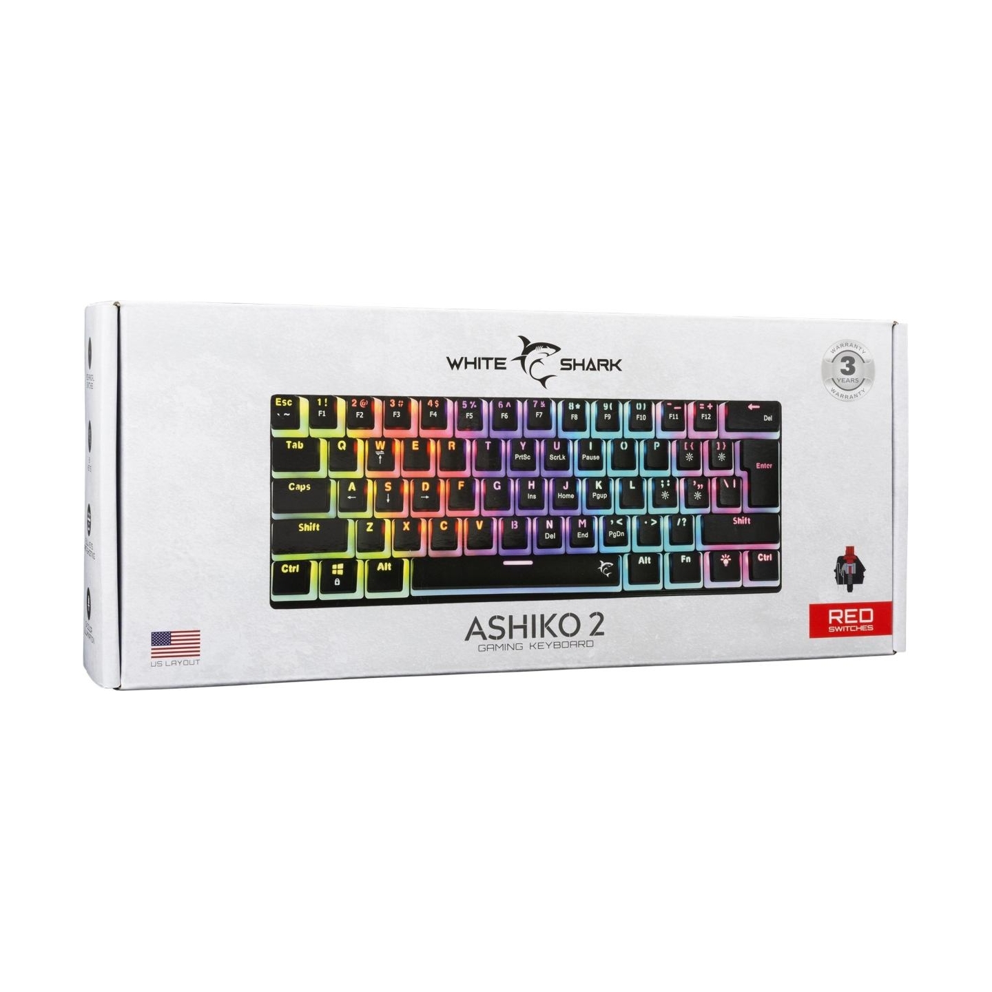 White Shark GK-2202 Ashiko 2 Black/Red US
