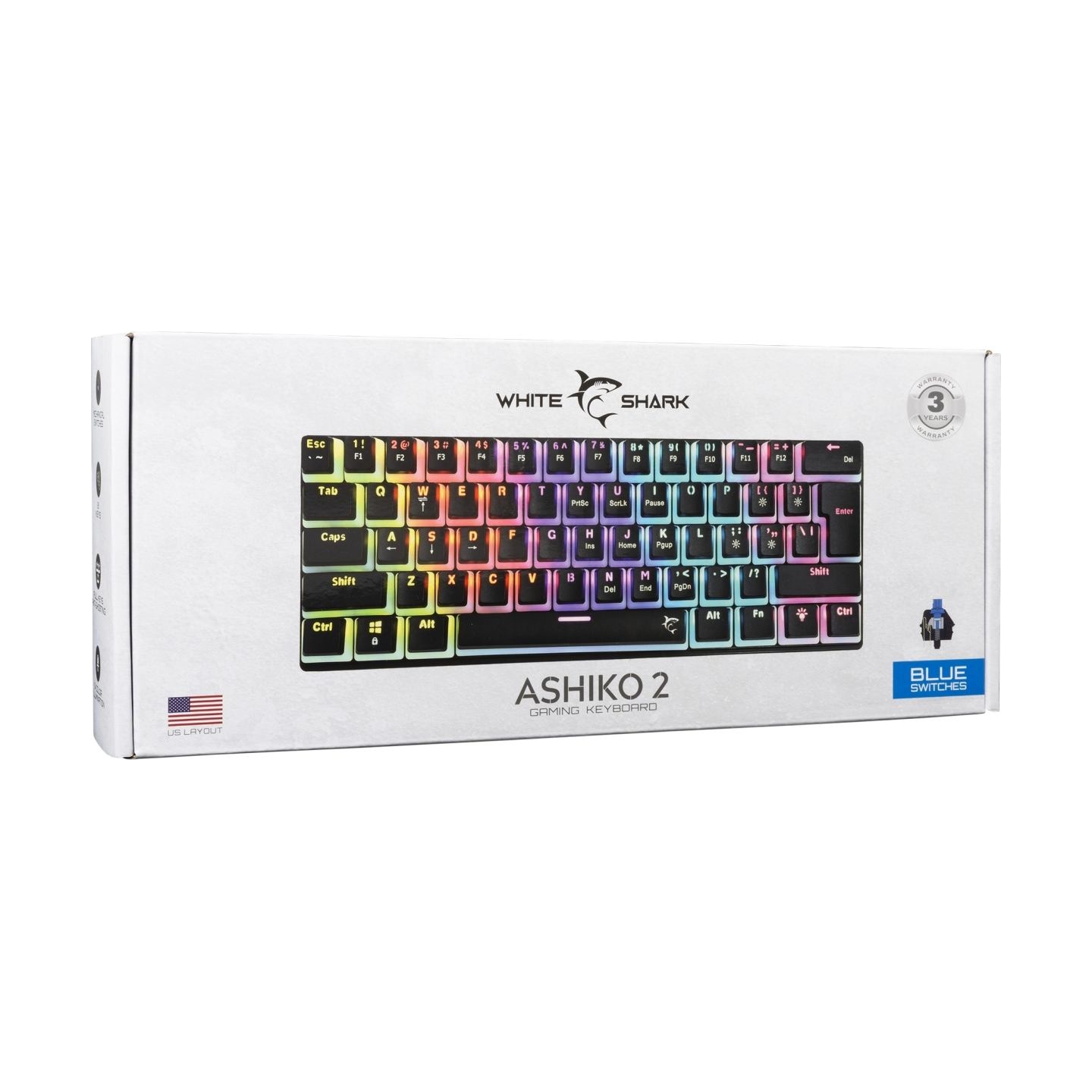 White Shark GK-2202 Ashiko 2 Black/Blue US