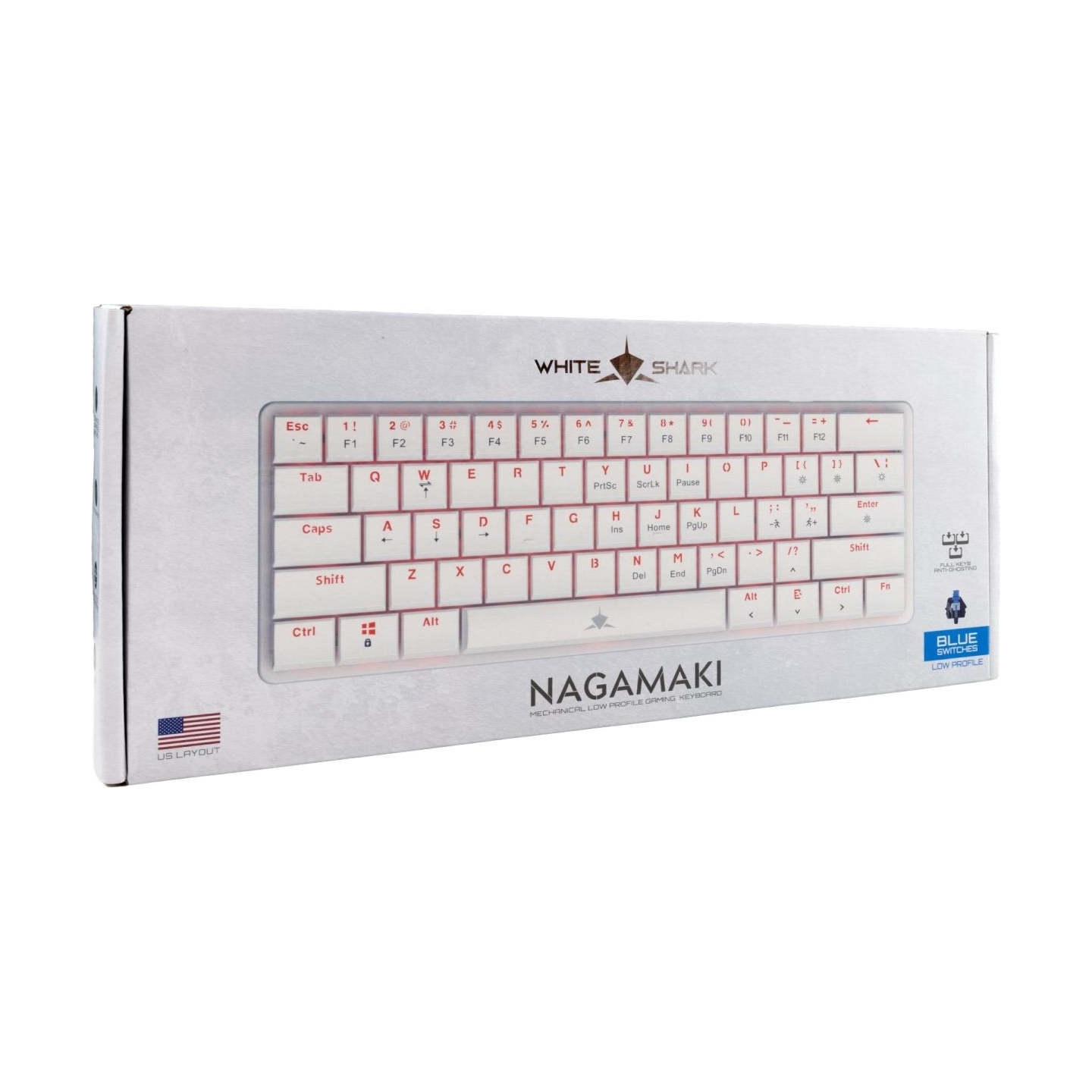 White Shark GK-006221 Nagamaki White-Mechanical-Blue.SW
