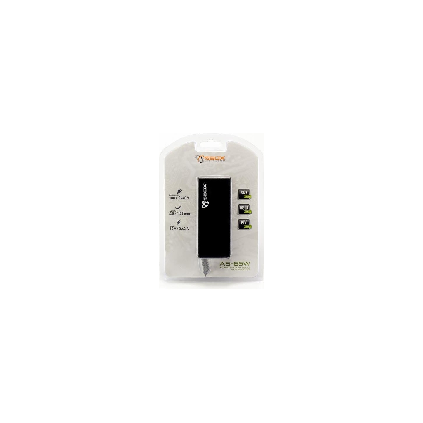 Sbox Adapter for Asus Notebooks AS-65W