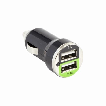 Sbox CC-221B Dual USB Car Charger CC-221B blackberry black