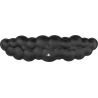 White Shark KP-011 Cumulus Cloudy Keyboard Wrist Rest Black