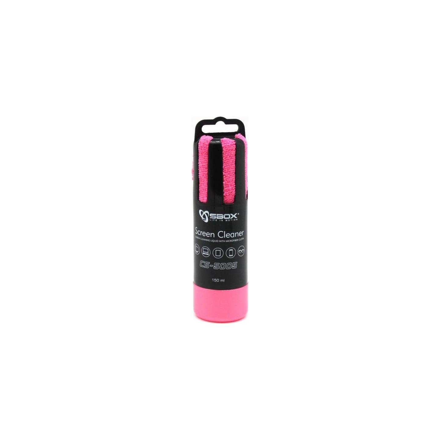 Sbox CS-5005P Screen Cleaner 150ml Pink