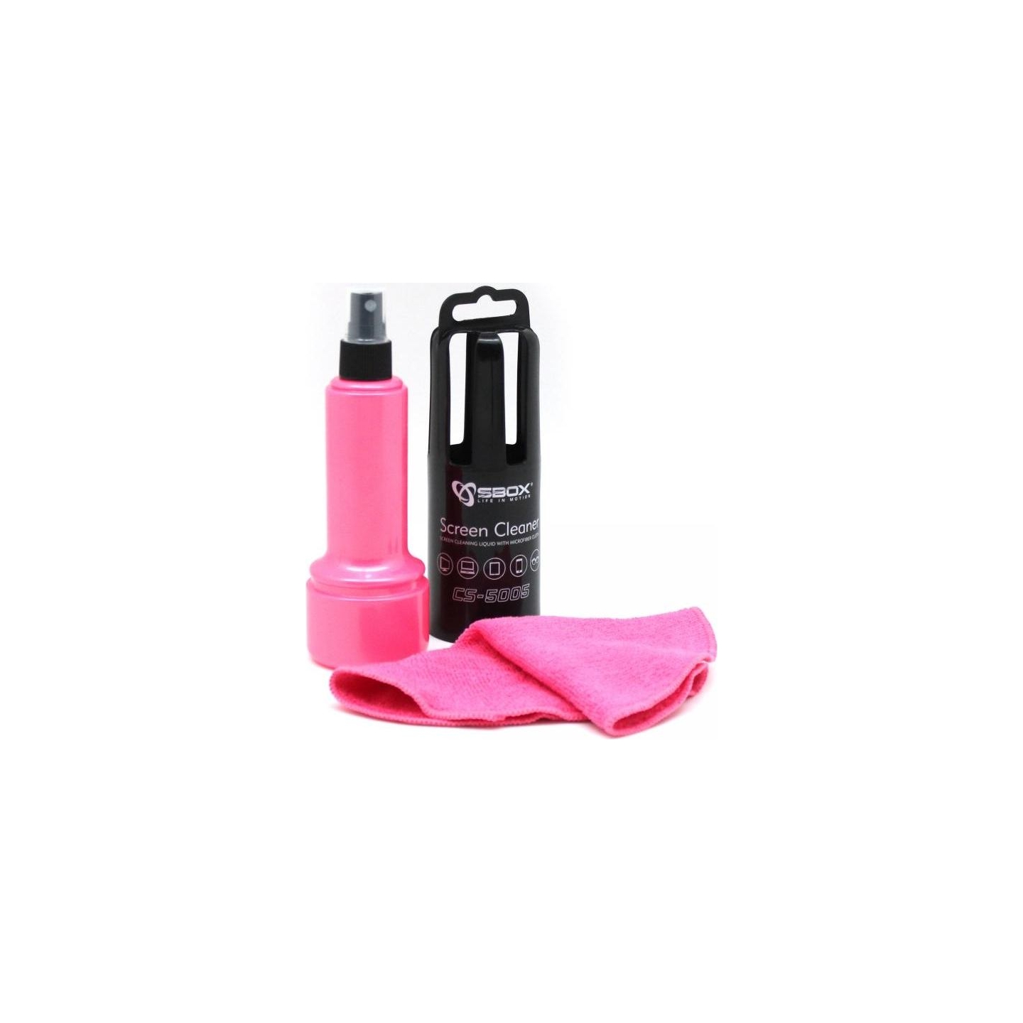 Sbox CS-5005P Screen Cleaner 150ml Pink