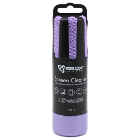Sbox CS-5005U Screen Cleaner 150ml Purple