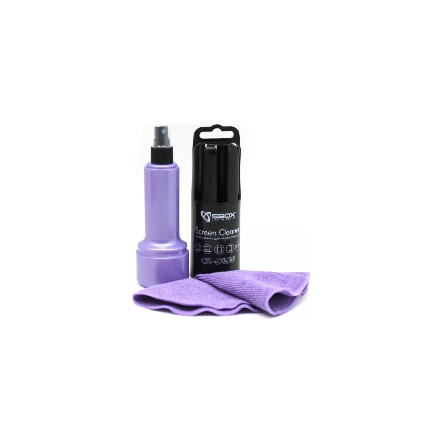 Sbox CS-5005U Screen Cleaner 150ml Purple