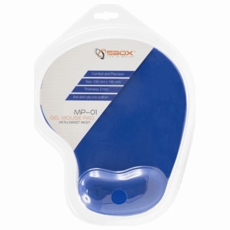 Sbox MP-01BL Gel Mouse Pad Blue