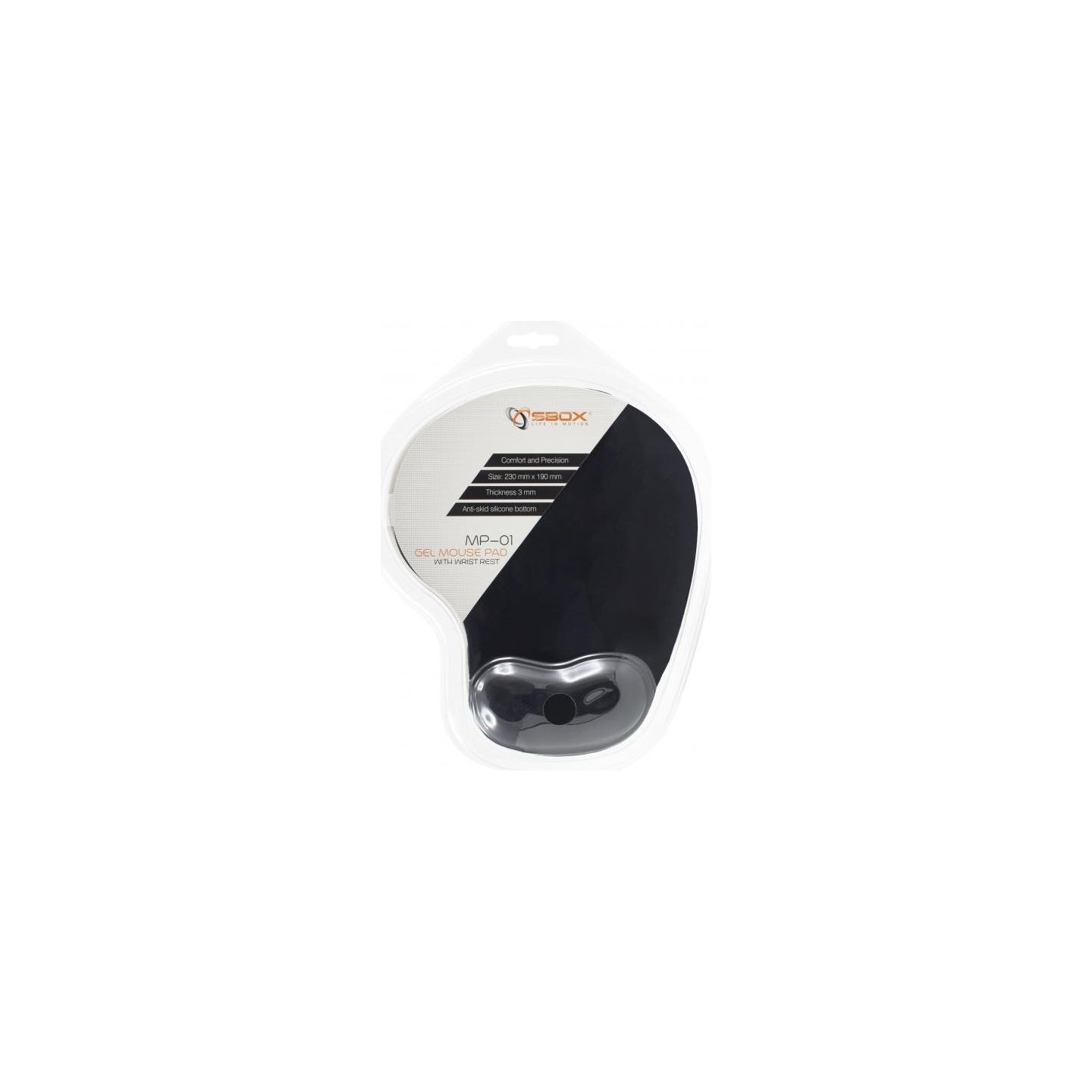 Sbox MP-01B Gel Mouse Pad Black