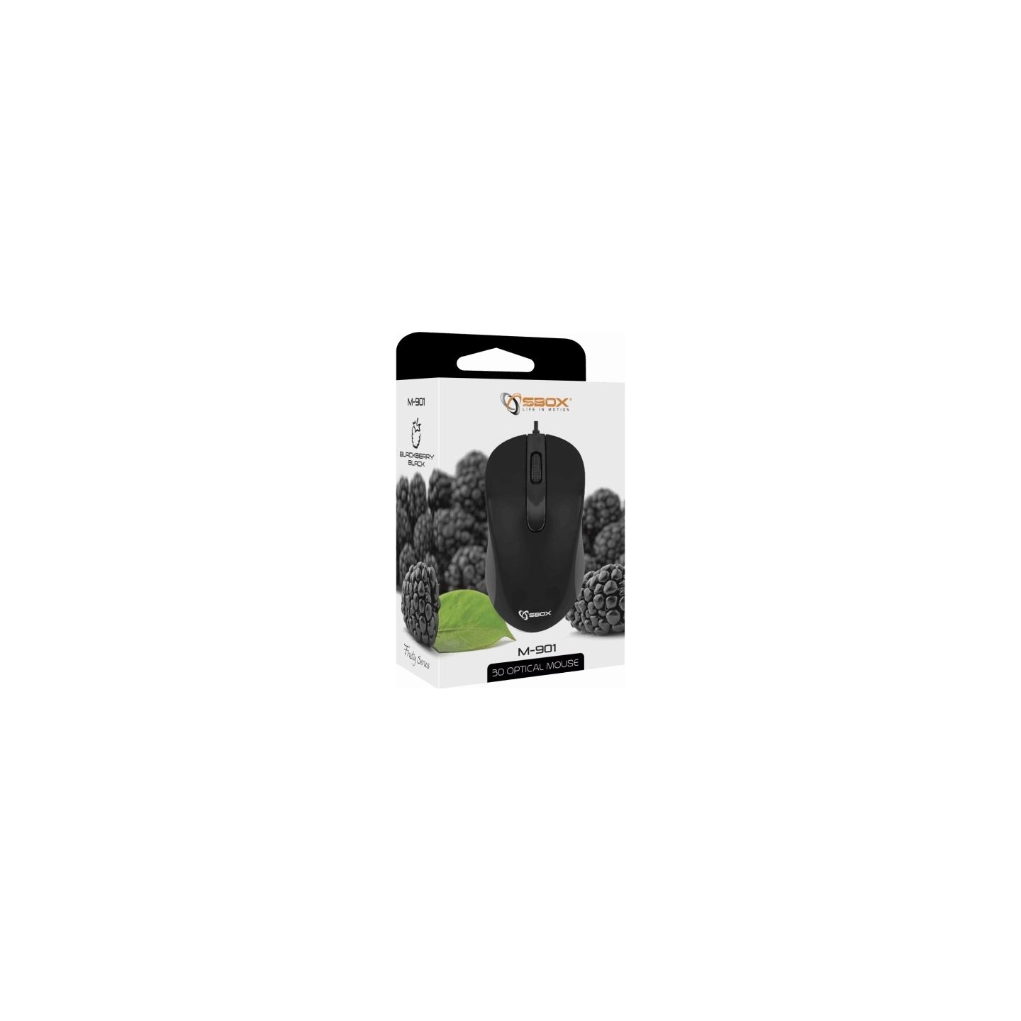 Sbox M-901 Optical Mouse  Black