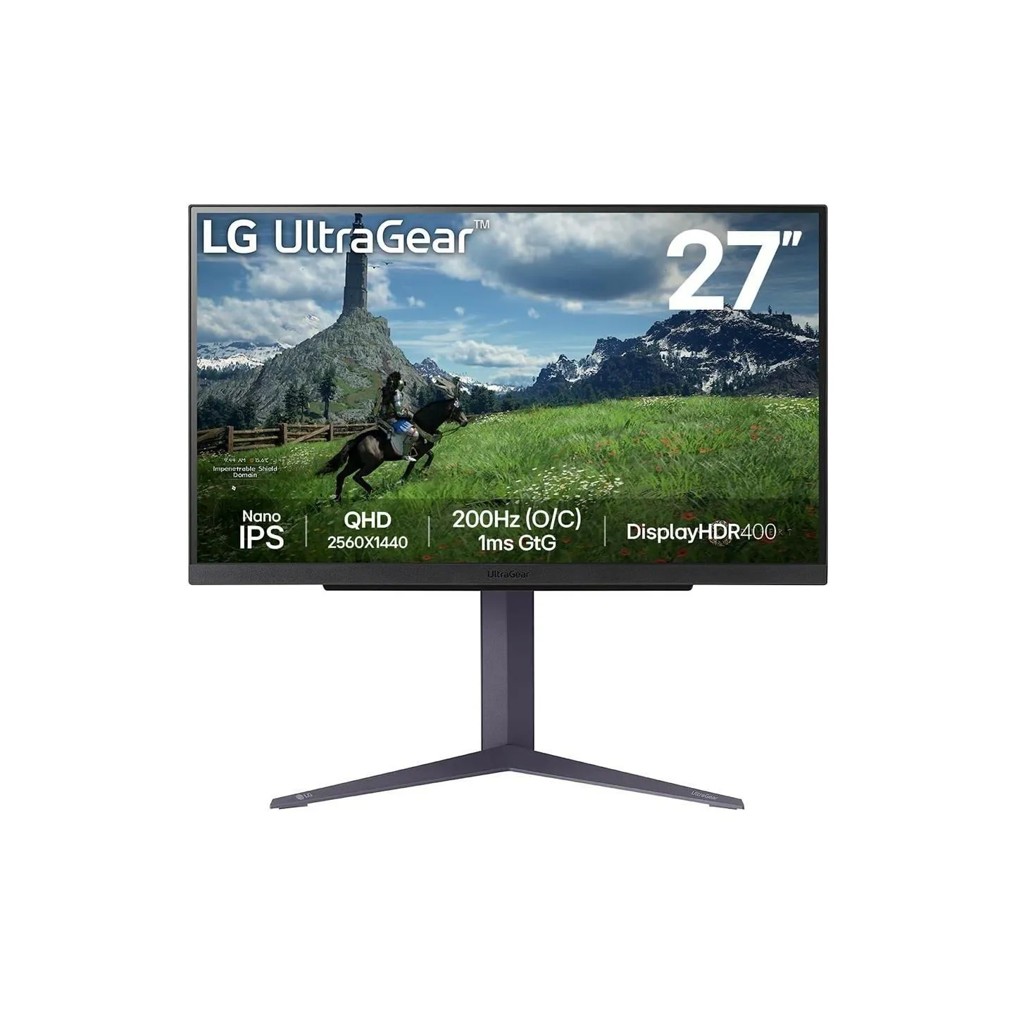 LG LCD Monitor|LG|27"|Panel IPS|2560x1440|16:9|180Hz|1 ms|Pivot|Height adjustable|Tilt|Colour Black|27GS85Q-B