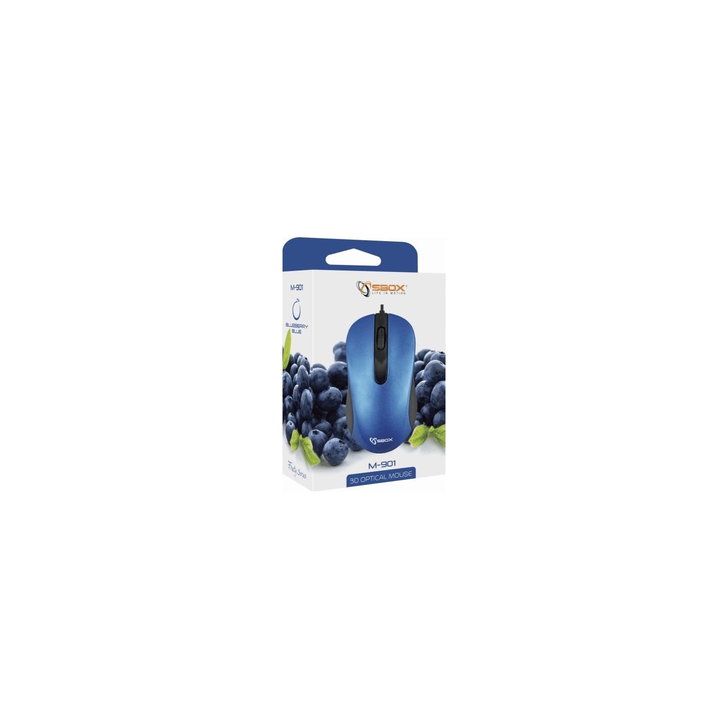 Sbox M-901 Optical Mouse  Blue