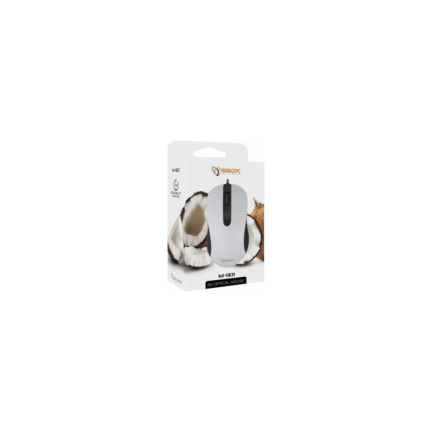 Sbox M-901 Optical Mouse  White