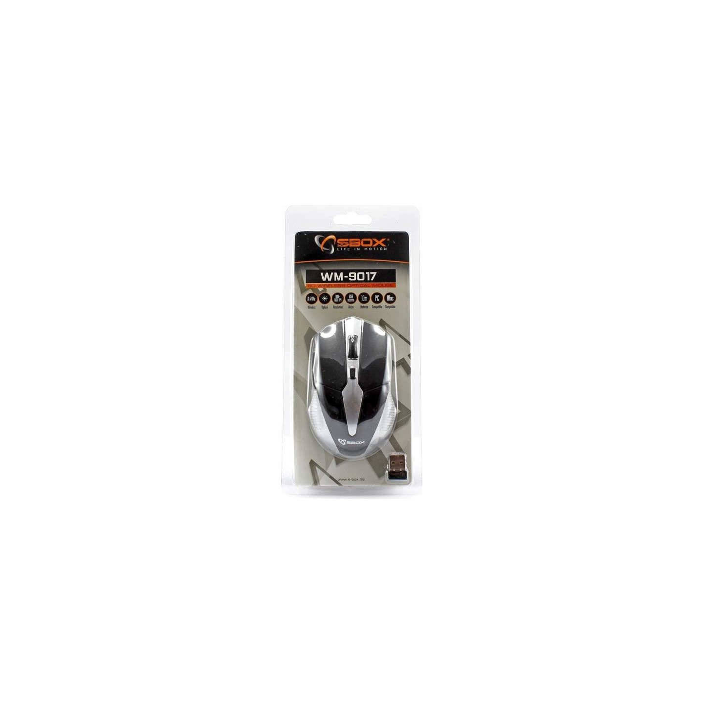 Sbox WM-9017BS Black/Silver