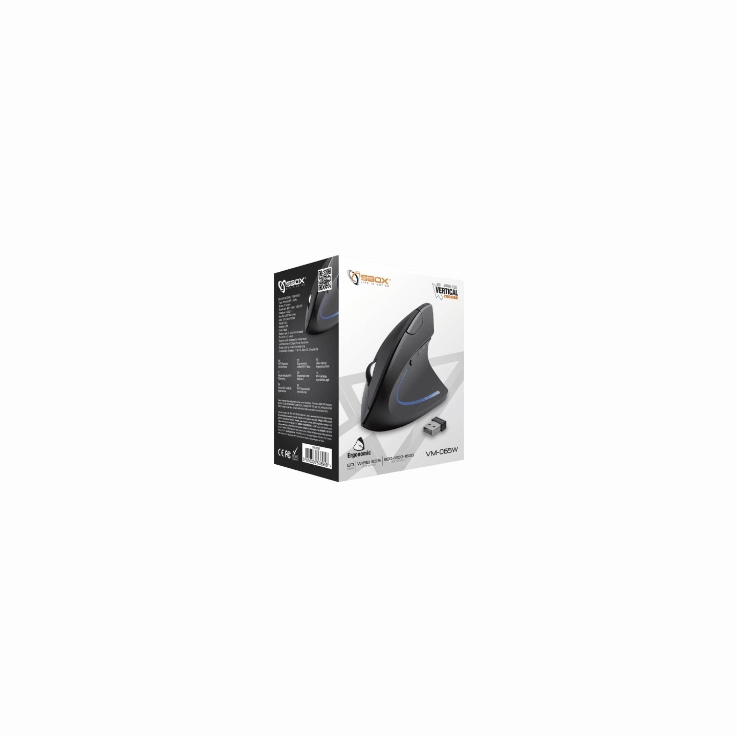 Sbox VM-065W Vertical Mouse