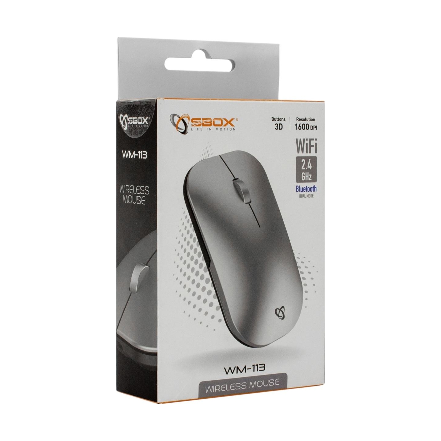 Sbox WM-113 Wireless Silver