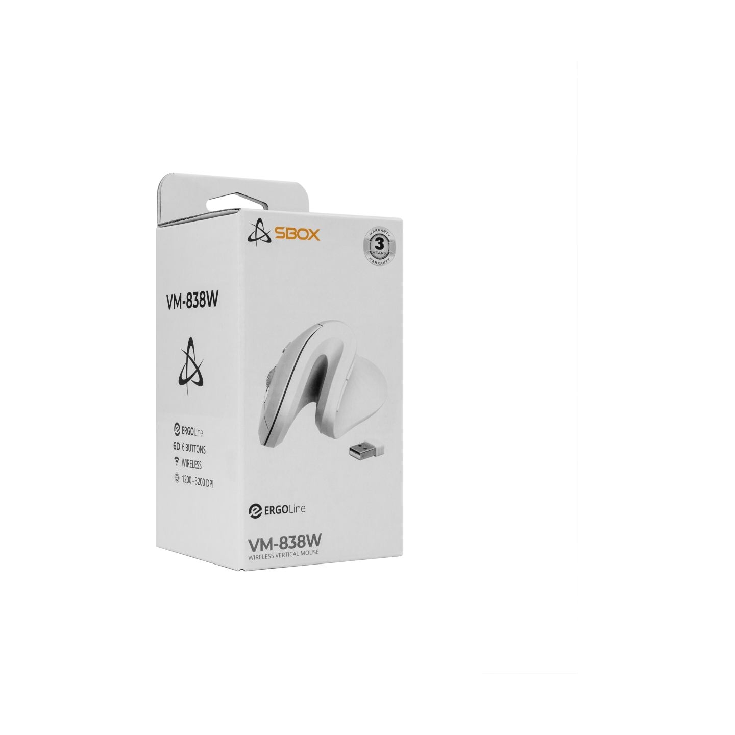 Sbox VM-838W Vertical Wireless White