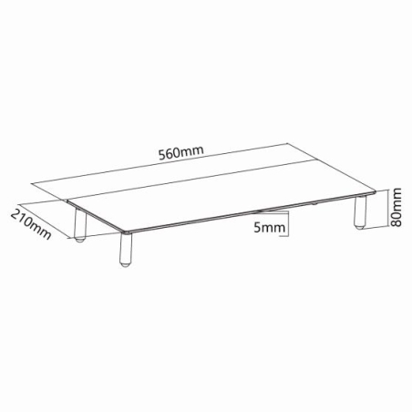 Sbox DS-610 Desktop Riser for Monitor or Notebook