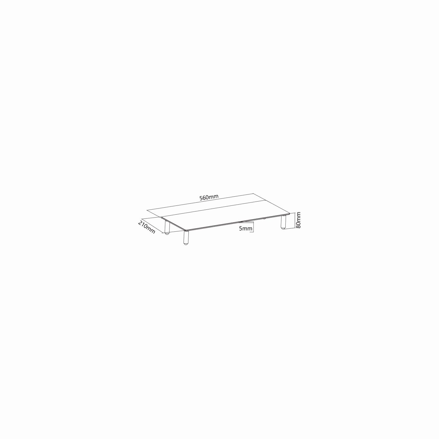 Sbox DS-610 Desktop Riser for Monitor or Notebook