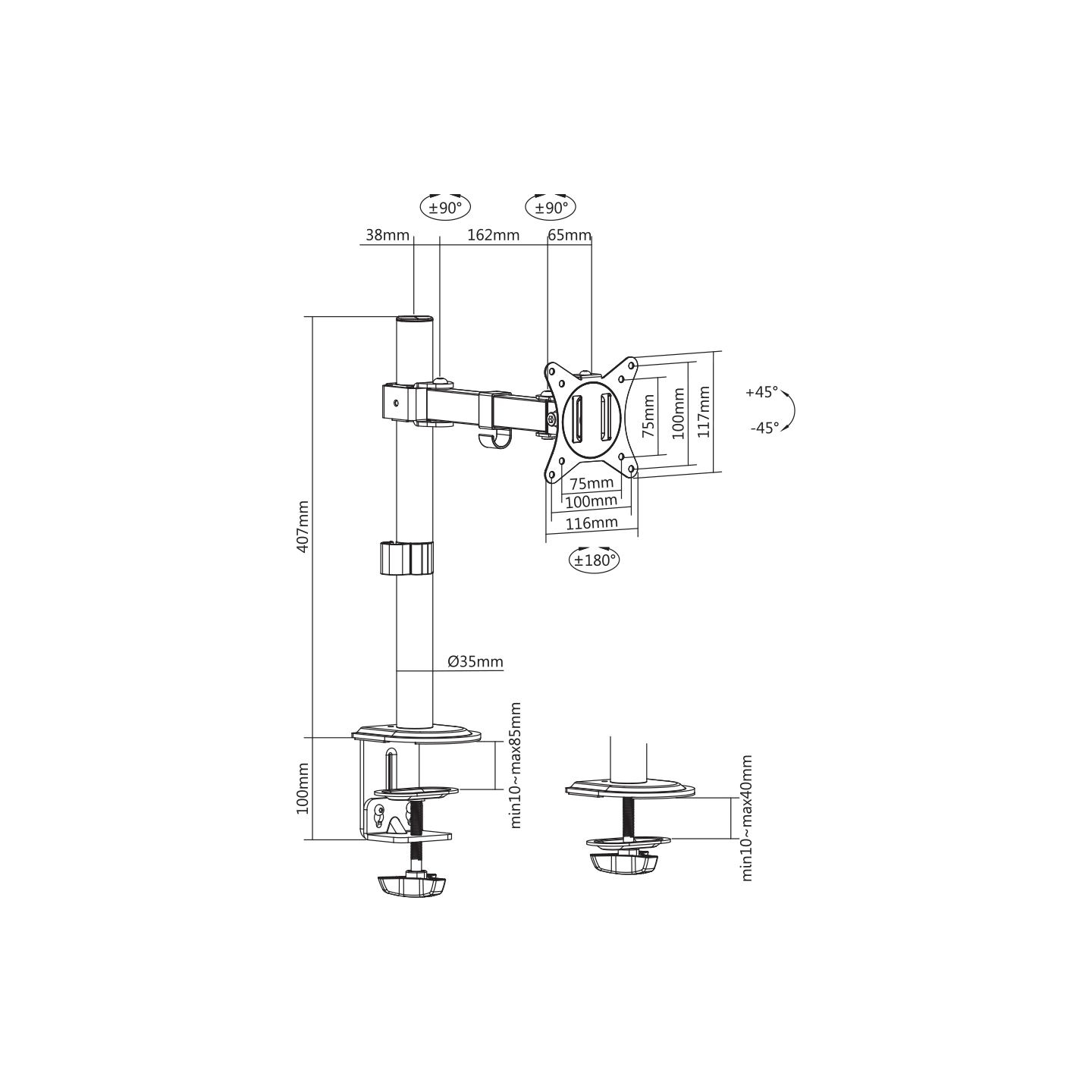 Sbox LCD-351/1-2 (17-32/9kg/100x100)
