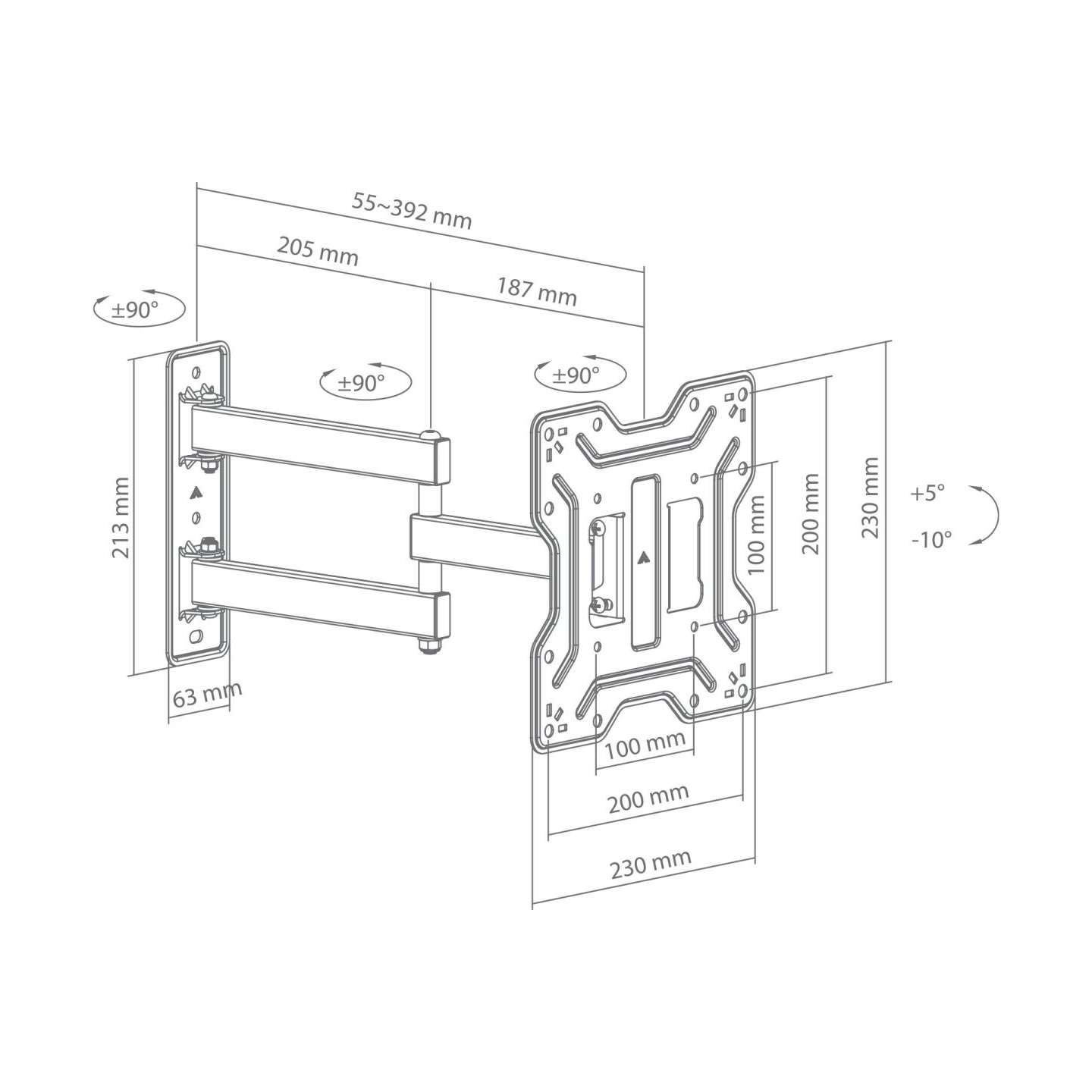 Sbox LCD-423 (23-43"/30kg/200x200)