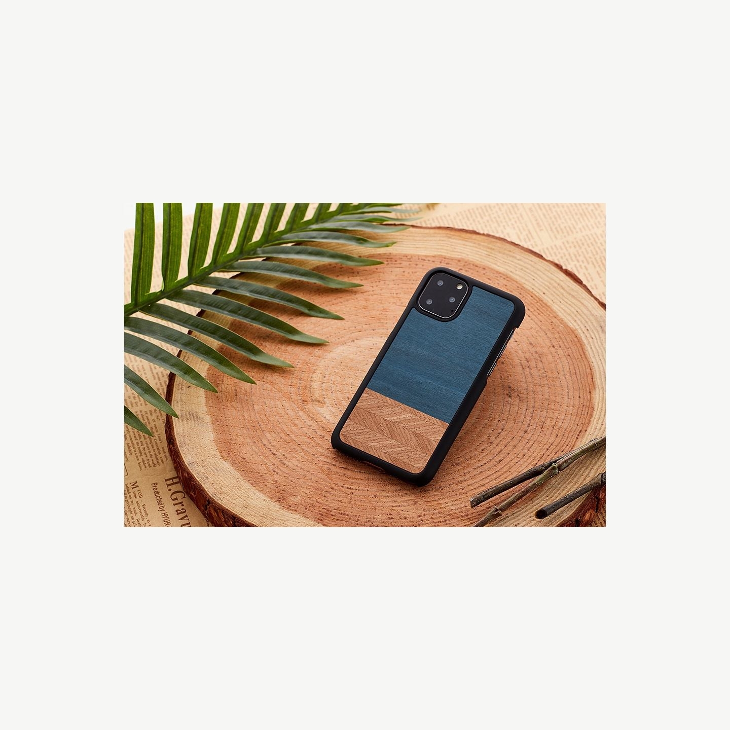 Man&Wood SmartPhone case iPhone 11 Pro Max denim black