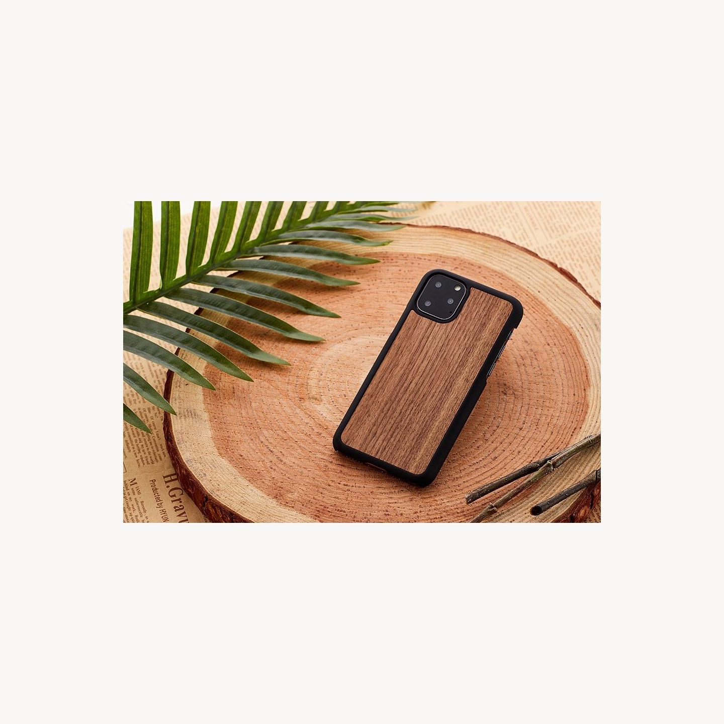 Man&Wood SmartPhone case iPhone 11 Pro Max black walnut black