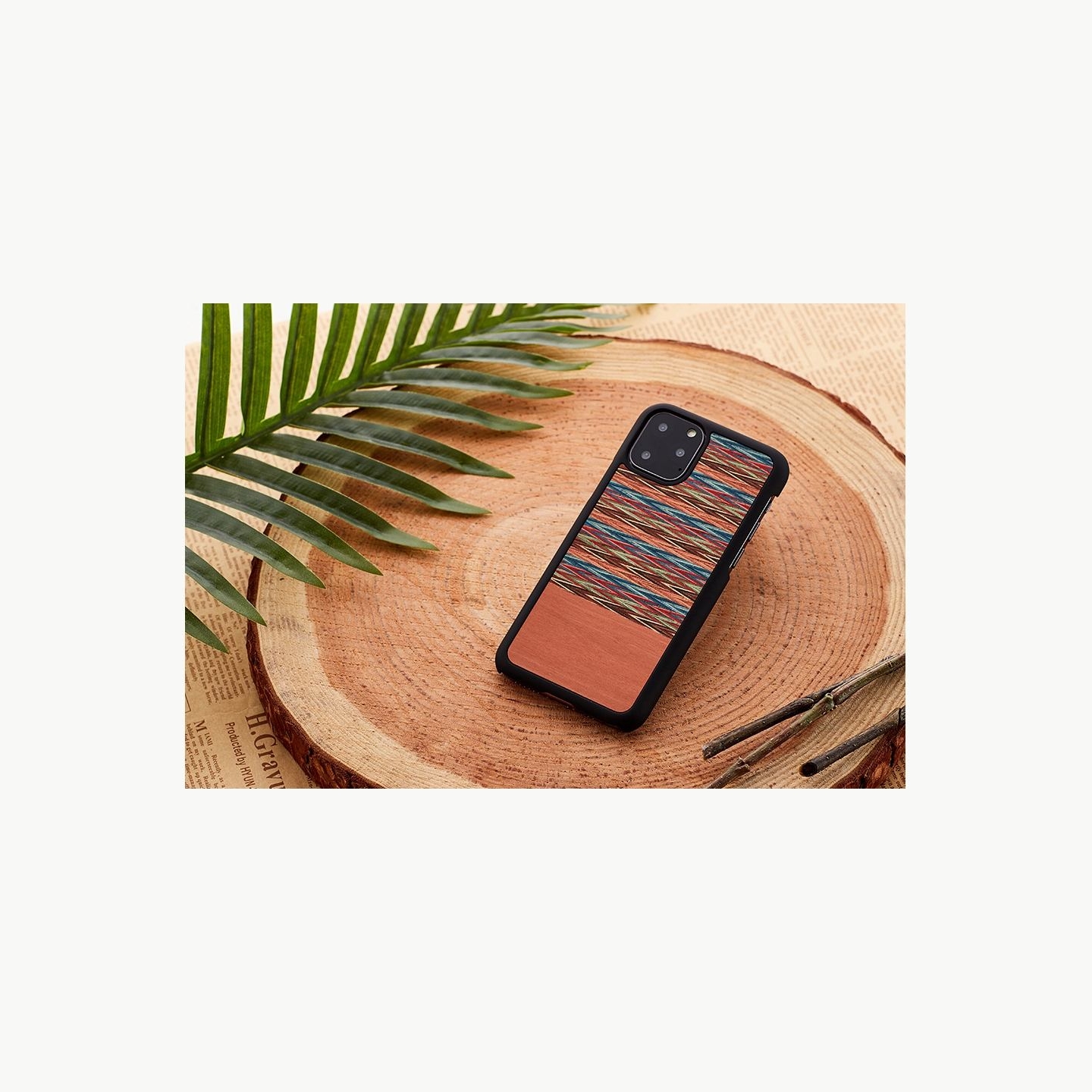 Man&Wood SmartPhone case iPhone 11 Pro Max browny check black